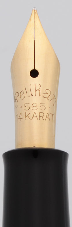ヴィンテージ pelikan400 クーゲルMニブ（KM） PELIKAN 400NN Piston Filler with 14K KF Nib GREEN STRIPED
